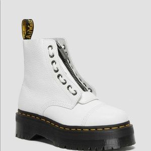 Doc Marten Sinclair White Platform Boots